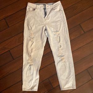 Highest rise mom jeans